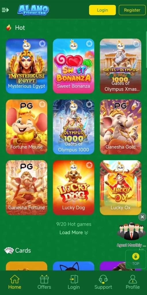 Alano Fishing game